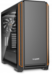 Silent Base 601 Windowed Orange Midi PC Case